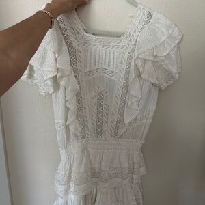 Loveshackfancy White Dress (size small)